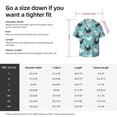 thumbnail image 5 of Balery Lovely Roosters Camisa Casual de Manga Corta con Botones para Hombre, Texturizada, Estilo Cubano, para Playa, Verano-X-Large, 5 of 5