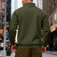 thumbnail image 6 of Men'S Quarter Zip Mock Neck Pullover Sweater Casual Long Sleeve Slim Fit Comfy Sweatshirts Big And Tall Lightweight, 6 of 8