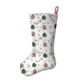 thumbnail image 2 of Christmas Stockings,White Christmas Gingerbread Man Pattern Stockings Christmas,14.8'' Xmas Stockings,Christmas Party Favors,Christmas Party Decorations,Christmas Stockings Personalized, 2 of 5