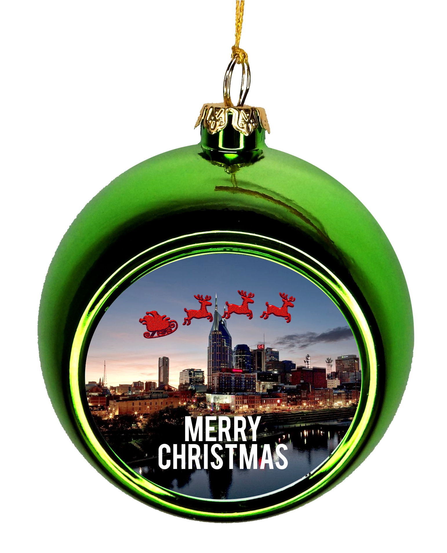 Nashville Christmas Ornament Christmas DÃ©cor Hanging Christmas Ornaments Green Christmas