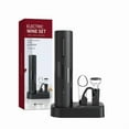thumbnail image 2 of Efficient Electric Wine Opener Kit: Rechargeable & Dry Battery-Powered Multifunctional Set for Wine Opening, Serving & Storage – Sleek Minimalist Design, Durable Construction, Perfect for Parties &, 2 of 5
