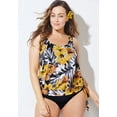 thumbnail image 2 of Swimsuits for All Side Tie Blouson Tankini Set, 2 of 5