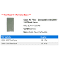 thumbnail image 2 of Cabin Air Filter - Compatible with 2000 - 2007 Ford Focus 2001 2002 2003 2004 2005 2006, 2 of 2