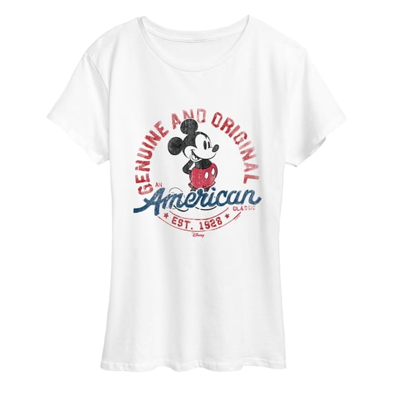 Disney - Mickey American Original - Women's Short Sleeve Graphic T-Shirt