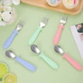 thumbnail image 4 of 12 Pieces Toddler Utensils, Toddler Forks and Spoons, Kids Silverware Set with Plastic Handle Stainless Steel Silverware, Dishwasher Safe, 4 of 7