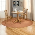 thumbnail image 2 of TOWN & COUNTRY BASICS Pax Herringbone Textured Solid Everwash® Washable Area Rug, Low Pile, Non-Slip Backing, Easy Clean Pet & Family Friendly Rug, Rust, 8' Round, 2 of 15