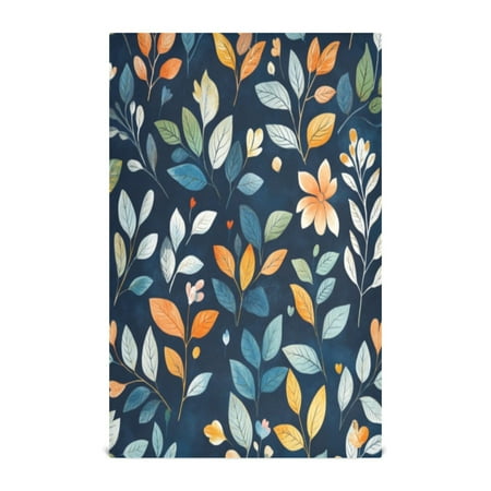 

Kitchen Towel 28x18 Inches x4，Plate Towel Decorative Towel Napkin Tea Towel Tea Towels For Kitchen Dish Cloths & Dish Towels Colorful and Beautiful Leaves