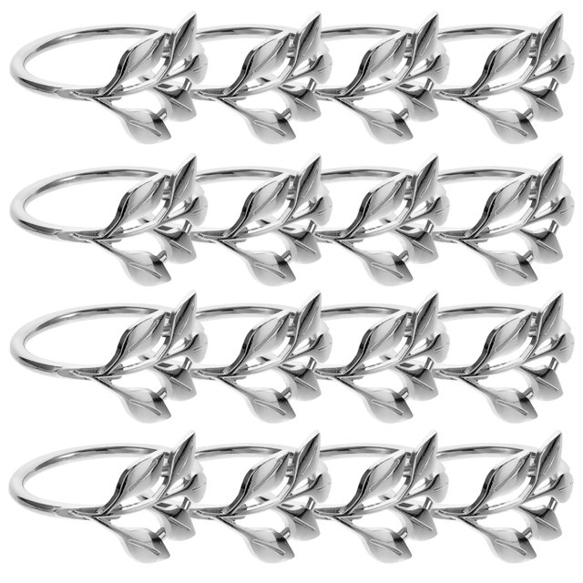 Hytrove 20Ud Para Servilletas De Metal Plateado Con Para De