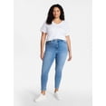 thumbnail image 2 of Terra & Sky Women's Plus High Rise Skinny Jeans, Sizes 16W-28W, 2 of 5