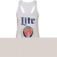 thumbnail image 1 of Miller Lite 827885-small Classic Logo Womens Racerback Tank Top, Small, 1 of 1