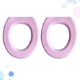 thumbnail image 6 of Raindrops 6 pcs  EVA O-shaped Toilet Mat Thicken Sticky Closestool Mat Practical Toilet Seat Cover Pads for Home Bathroom (Pink), 6 of 8