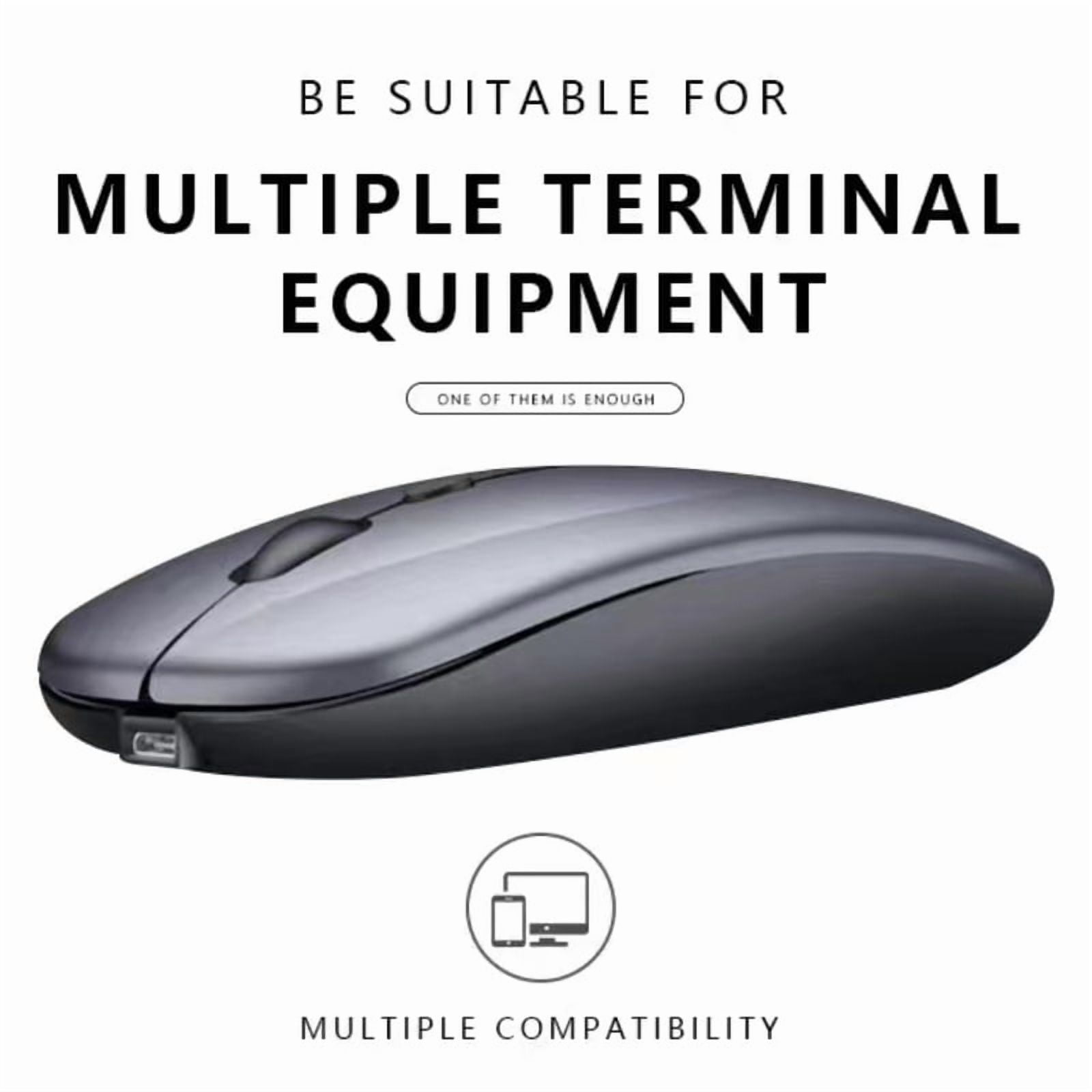 Mouse Dual Mode Bluetooth Wireless Rechargeable Silent Button Adjustable DPI USB 2.4G Optical Suitable for Laptops New