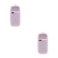 thumbnail image 2 of Yuarrent Estuche transparente para lápices, bolsa de malla para bolígrafos, pegatina, contenedor de papelería, bolsa de viaje, suministros de Rosa Blanco 2Conjunto, 2 of 6