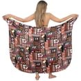thumbnail image 5 of HAPPY BAY Women's Beach Bikini Wraps Sarong Coverup Wrap Skirt Bathing suit Swimwear Swimsuit Coverup for Women One Size Grey_O29, 5 of 5