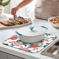 thumbnail image 2 of Microfibre Drying Mat for Kitchen Pioneer Dish Drying Drainer Mat Absorbent Colorful Floral Drying Mat Washing Up for Glass, Plate & Cup 16inch X 18inch, 2 of 7