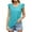 Blue, variant on Lindreshi Tank Tops for Women Women's Fashion Solid Color Round Neck Comfortable Loose T-Shirt Sleeveless Blouse Casual Tops