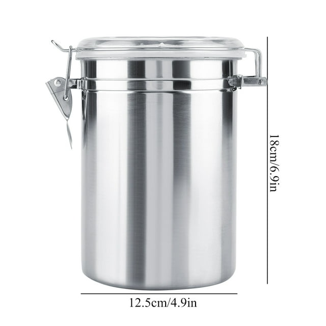 Khall Stainless Steel Coffee Container Vacuum Sealed Storage Jar for Sugar Tea Bean