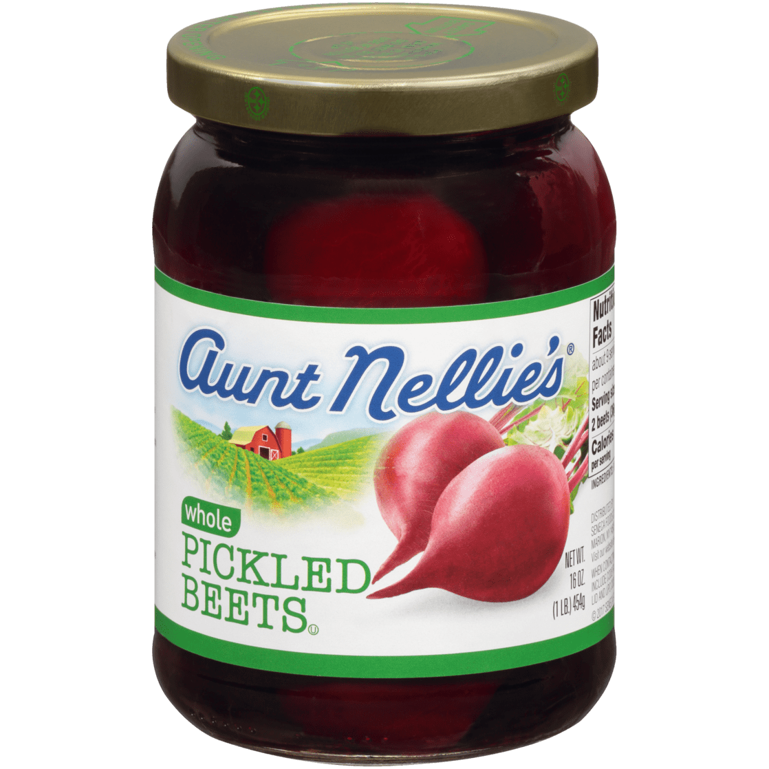 Aunt Nellie's Whole Pickled Beets Jar, 16 oz