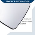 thumbnail image 3 of Mirror Glass Replacement W/ Backing Plate for Chevy Silverado 1500 for GMC Sierra 1500 2019-2024 Left Side 1 Set, 3 of 6