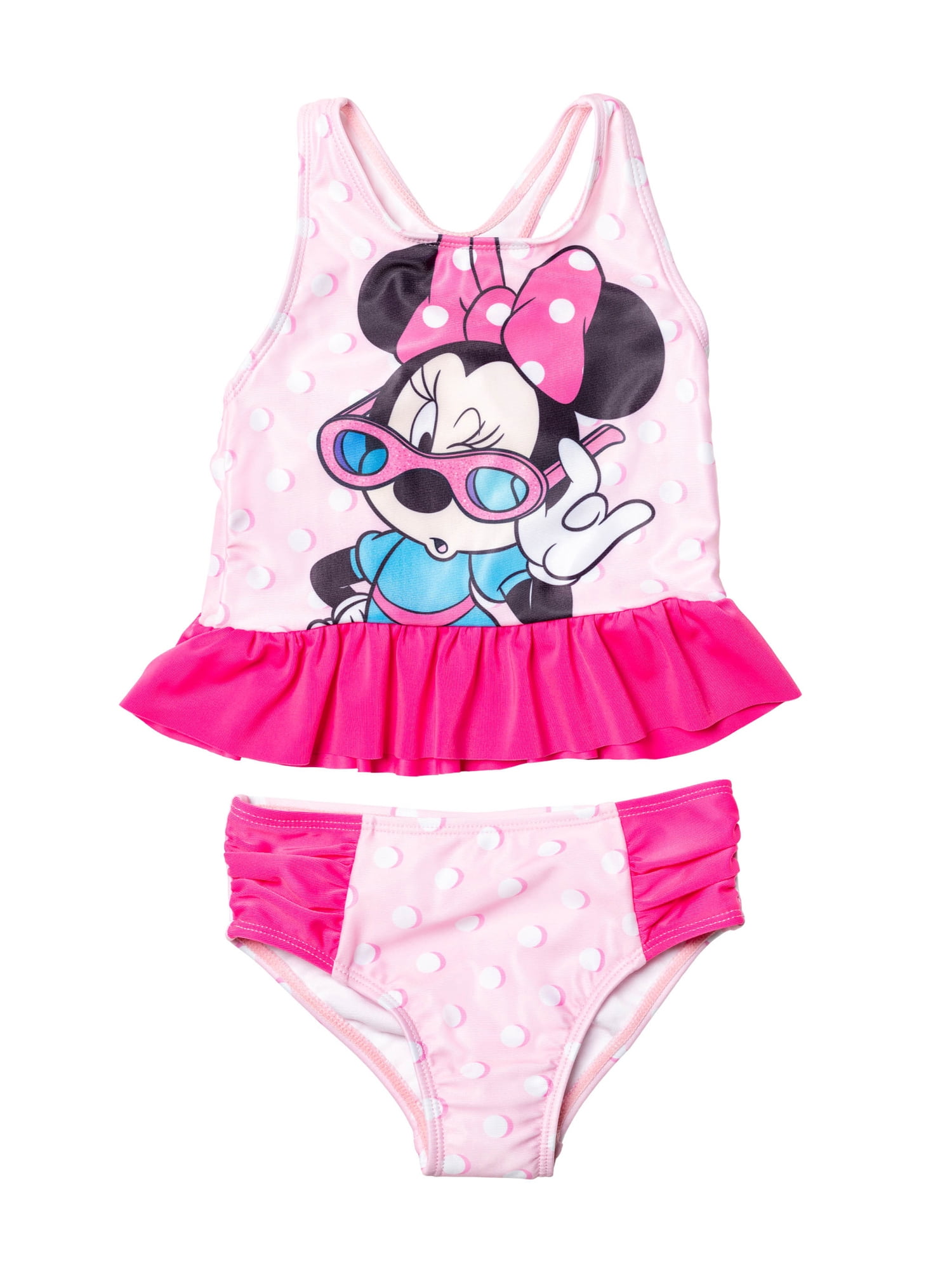 Disney Minnie Mouse Girls Swimwear Swimsuit Baby/Toddler/Little Kid 