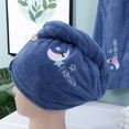 thumbnail image 3 of Paquete de 3 toallas para el cabello, súper absorbentes, cabello mojado de secado rápido, turbante para el cabello, cabello largo y grueso para mujeres, 3 of 5