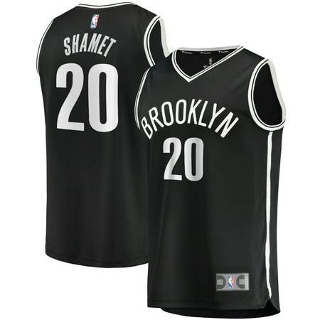 Men's Fanatics Branded Landry Shamet Black Brooklyn Nets 2020/21 Fast Break Replica Jersey - Icon Edition