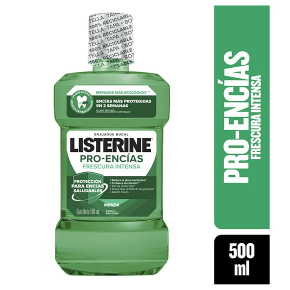Enjuague bucal Listerine Pro-Encías menta 500 ml