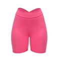 thumbnail image 4 of Baqcunre Shorts For Women V Back Scrunch Butt Shorts Workout Gym Leggings For Comfy Butt Lifting Gym Shorts Women Workout Leggings For Women Yoga Pants Women Hot Pink XS-XL, 4 of 5