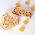 thumbnail image 4 of 100% Pure Beeswax Candles Bulk Tealights ( 24 pack ) - 4 Hour Long Burning Clear Cup Tea Light, Natural Bee Wax | Yellow Scented Smokeless Candles, 4 of 7