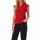 thumbnail image 1 of INSPIRAR CHIC Blusa básica sin mangas de cuello en V para mujer M Rojo Brillante, 1 of 6