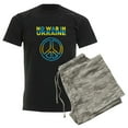 thumbnail image 6 of CafePress - No War In Ukraine Support American Ukraini Pajamas - Men's Dark Loose Fit Cotton Pajama Set, 6 of 7