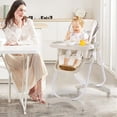 thumbnail image 2 of Trona Para Bebé Con Ruedas, Silla De Comedor Plegable Para Bebé Con Altura Y Reclinación Ajustable, Reposapiés De 3 Posiciones Y Bandeja De Doble Capa, Trona Portátil Para Niños De 0,5 A 3 Años, 2 of 2