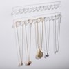 2 Pack Acrylic Necklace Hanger, Wall Mounted Necklace Hangers Hanging Jewelry Organizer, Bracelets Rings Bangles Display Rack