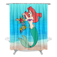 thumbnail image 4 of Ariel Shower Curtain Special Mildew Resistant Art Bath Curtain for Gift to Friens for Hotel Decoration with 12 PCS Hooks ,3 Size, 4 of 9