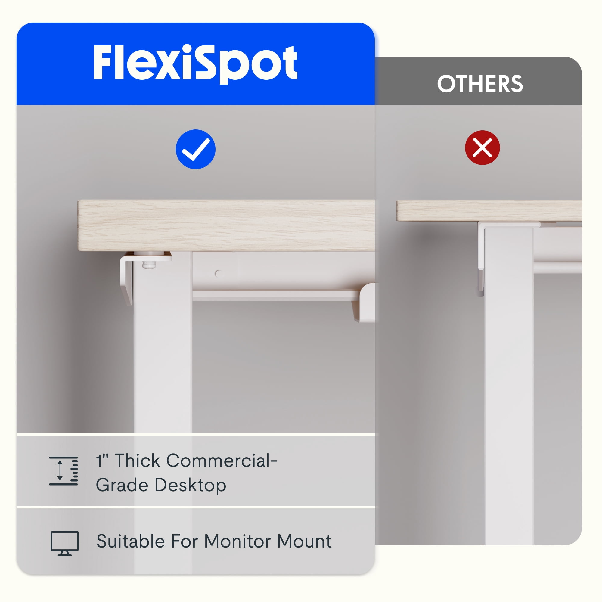 L-Shaped Electric Standing Desk 63“x48”, 220 lbs Load Capacity, 1" Thick Eco-Friendly Tabletop, Anti-Collision System & 4 Memory Presets, Large Height Adjustable Sit Stand Corner Workstation