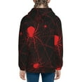 thumbnail image 6 of Kdxio Red Spider On The Web Pattern Kids Boys Girls Zip Up Hoodie 3D Printed Hooded Sweatshirt Hoody Coat with Pocket 7-12 Y-Medium, 6 of 6