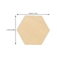 thumbnail image 2 of PTOOTP 100Pcs Hexagon Wood Slices Khaki Smooth Blank Craft Pieces for Art Projects and Decorations, 2 of 8
