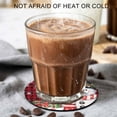 thumbnail image 2 of Red Plaid Snowman Christmas Coasters Set of 6, Absorbent Coasters for Drinks, Winter Snowflake Xmas Gifts Coaster for Desk Coffee Table Protection, Home Decor House Warming Gifts 4", 2 of 8