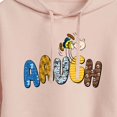 thumbnail image 3 of Peanuts - Aaugh Pattern Charlie Brown - Juniors Cropped Pullover Hoodie, 3 of 6