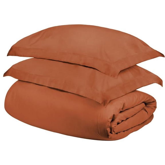 Pumpkin King Size Cotton Blend 300 Thread Count Washable Duvet Cover Set