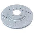 thumbnail image 4 of Geelife Brake Rotor Drilled & Slotted Coated & Ceramic Pad Front Set, 4 of 9