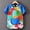 Blue, variant on Boys Shirt Size 2-4Y Kids Doodle Short Sleeve Crewneck Painting Apron Breathable Lightweight Mess Proof Smock Boys Clothes