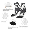 thumbnail image 5 of Rocae Black And White Sheeps for Premium Adult Socks,Comfortable, Breathable, and Durable Socks, Perfect for Everyday Wear, 5 of 7