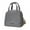 Gray#2, variant on Savings! Gspmoly Double Layered Portable Lunch Bag Large Capacity Insulated Bag Outdoor Picnic Insulated Bag Bento Bag Savings