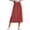 Watermelon Red-1, variant on Gfyviroh Women's Midi Skirt No-Roll Waistband Casual High Waist Skirts Elegant A-Line Office Skirt for Women
