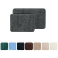 thumbnail image 7 of Somerset Home 2PC Memory Foam Bathroom Rug Set with Microfiber Top, Gray, 7 of 7
