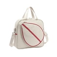 thumbnail image 2 of AMLESO Tennis Tote Bag Badminton Bag Zipper Closure Large Capacity Portable Sport Handbag Tennis Racket Bag for Pickleball Badminton White, 2 of 9