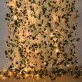 thumbnail image 2 of 2/5/10M Silk Leaves Fake Creeper Green Leaf Ivy Vine LED String Lights for Home Wedding Hanging Garland Artificial Plants Decor, 2 of 9