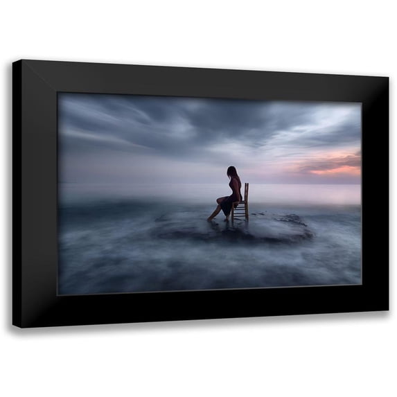 Kaimaki, Maria 18x13 Black Modern Framed Museum Art Print Titled - Of Tide and NightFall
