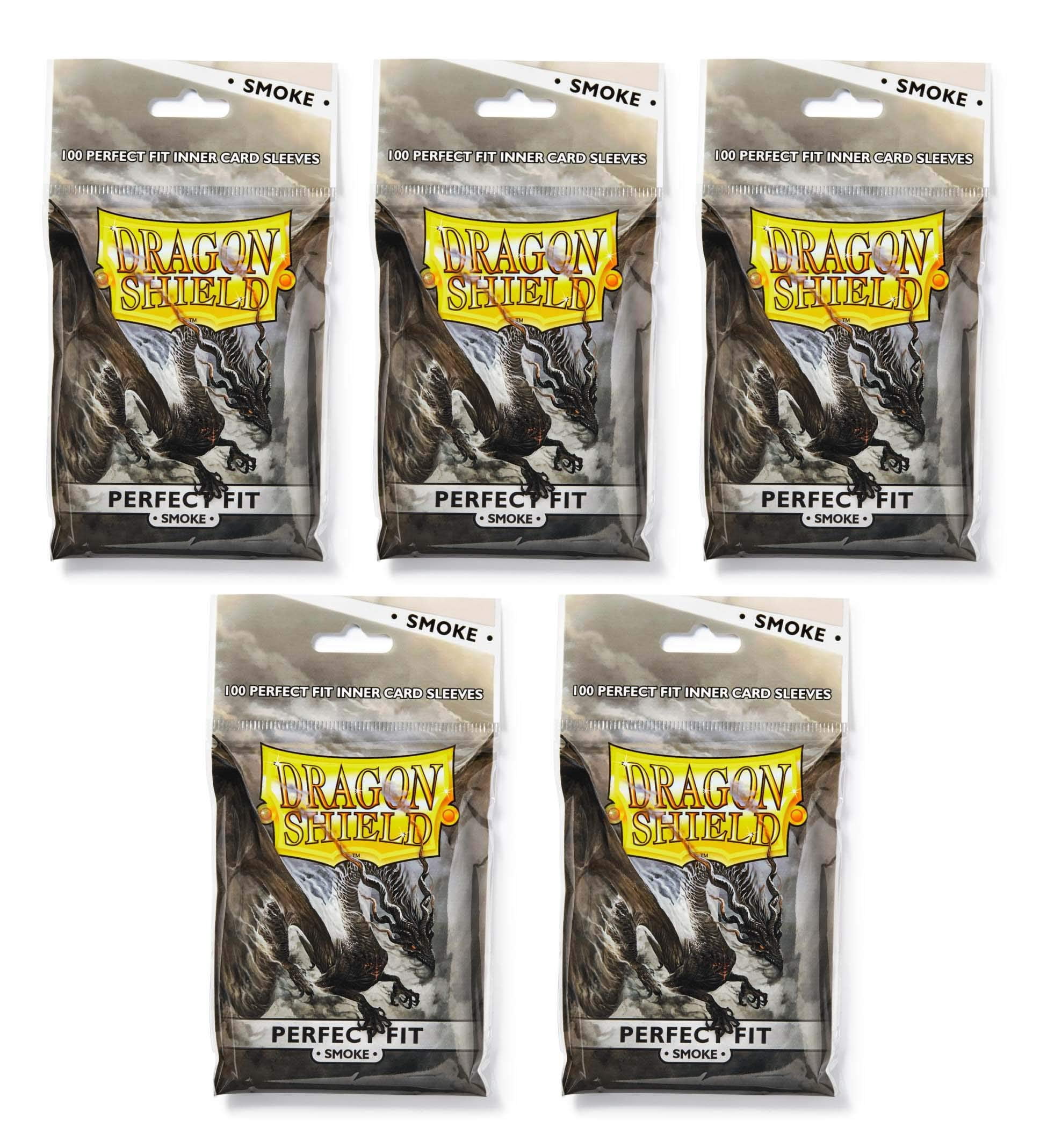 Dragon Shield Smoke Perfect Fit Standard Size Inner Sleeves - Bundle of 5